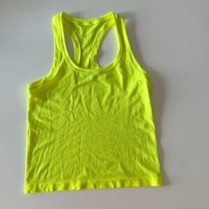 Lululemon yellow swiftly tech tank top size 2